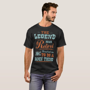Restoration Mechanic Legend Retired Profession T-Shirt