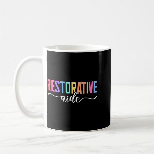 Restorative Aide Designs Unisex-Adults Black Coffee Mug (Left)