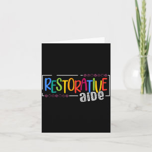 Restorative Aide Designs Unisex-Adults Black Short Card
