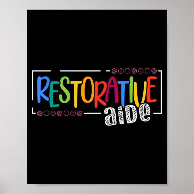 Restorative Aide Designs Unisex-Adults Black Short Poster (Front)
