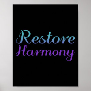 Restore Harmony Suicide Prevention Depression Awar Poster
