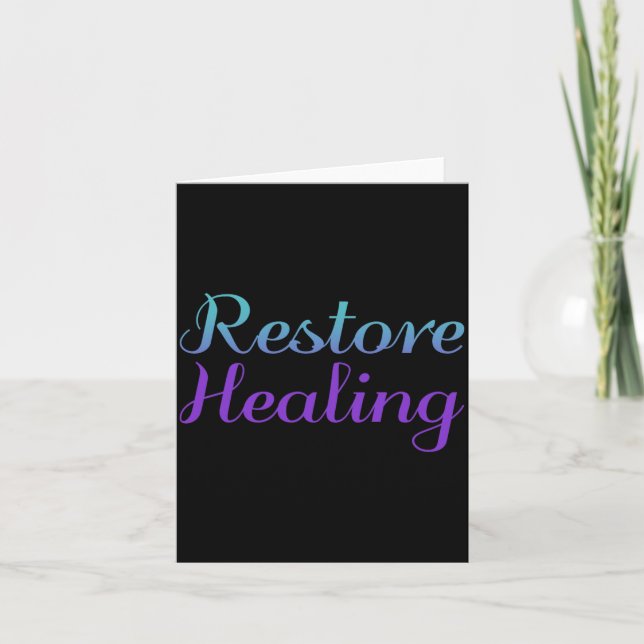 Restore Healing Prevention Awareness Design Card (Front)