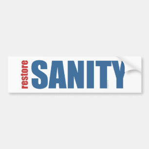 Restore Sanity - Bumper Sticker