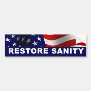 Restore Sanity Bumper Sticker
