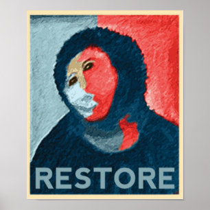 RESTORE - Support Spanish Lady Art Restoration Poster