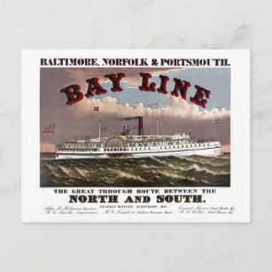 Restored Baltimore, Norfolk, Portsmouth Line Postcard