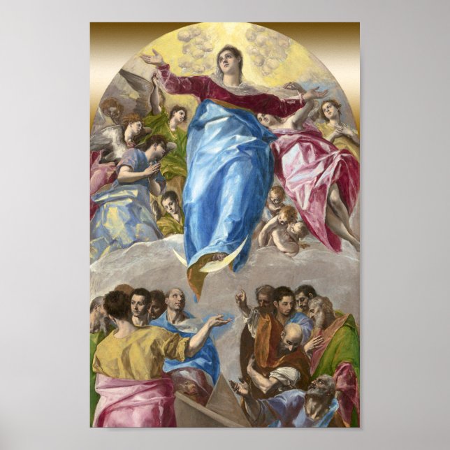 Restored El Greco Assumption of the Virgin Altar Poster (Front)