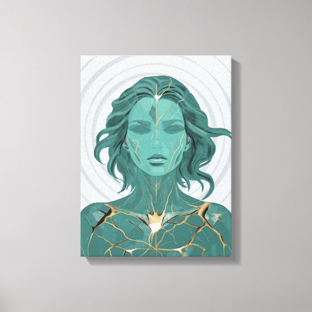 Restored II A – Healing and Balance Art Canvas Print (Front)