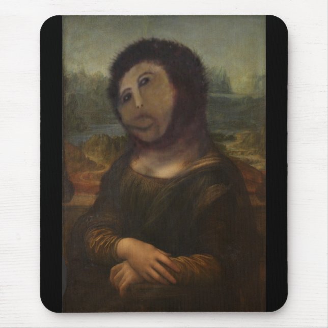 restored　Mona Lisa Mouse Mat (Front)