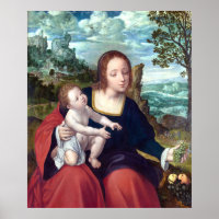 Restored Netherlandish Painting Flight to Egypt