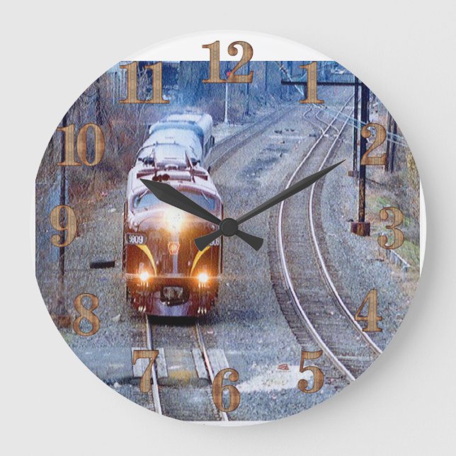 Restored  Pennsylvania Railroad  locomotive  5809  Large Clock (Front)