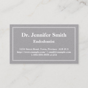 Restrained & Basic Endodontist Business Card