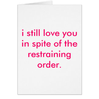 restraining order