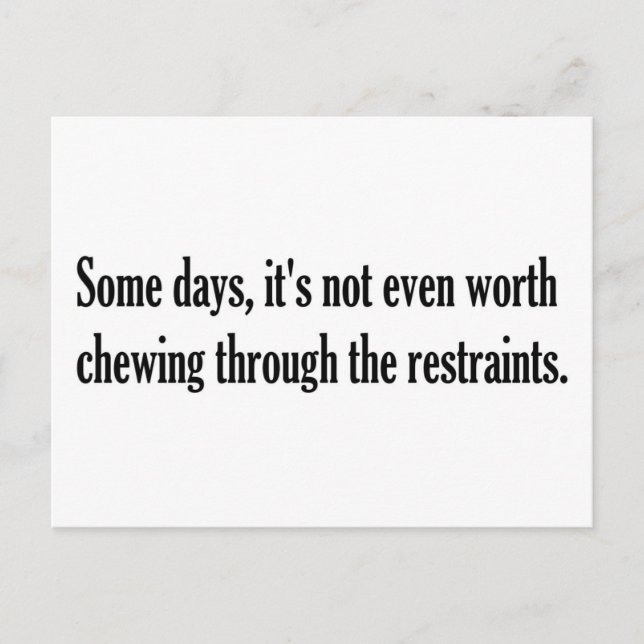 Restraints Postcard (Front)