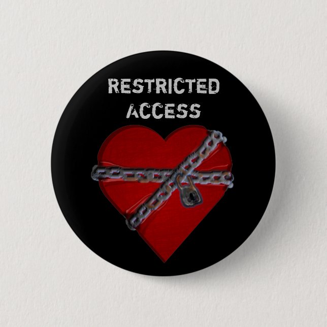 Restricted Access Heart Button (Front)