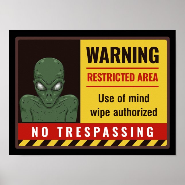 Restricted Alien Base Poster (Front)