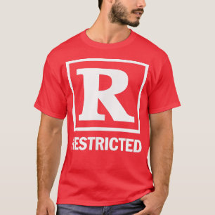 Restricted Rated R Movie Night Film Children Popco T-Shirt