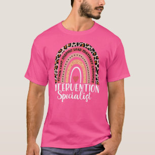 Restro Intervention Specialist Rainbow Teacher T-Shirt