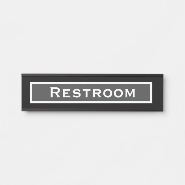 Restroom Bathroom Office Door Signs Sign (Front)