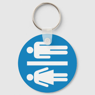 Restroom Facilities Highway Sign Key Ring