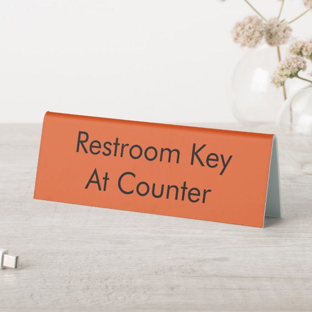 Restroom Key At Counter Orange (In SItu (Table))