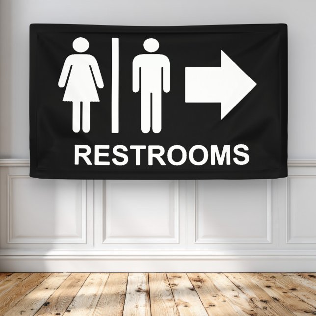 Restroom Sign Arrow (Creator Uploaded)