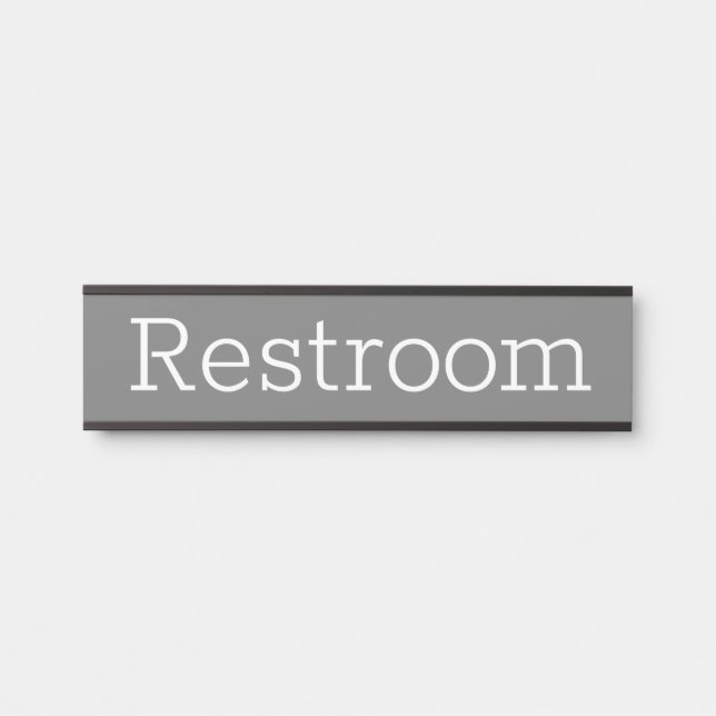 Restroom Sign Hanging Door Signs Name Plate (Front)