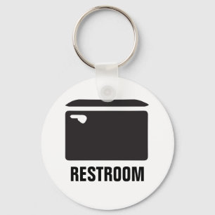 Restroom with icon key ring