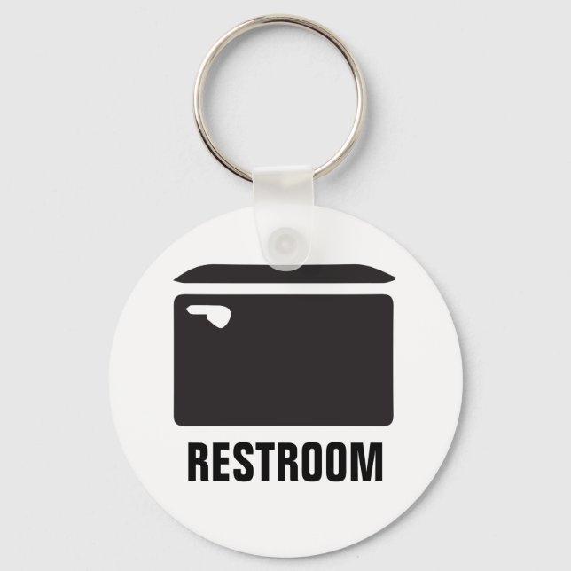 Restroom with icon key ring (Front)