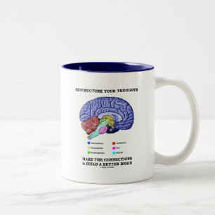 Restructure Your Thoughts Make The Connections Two-Tone Coffee Mug