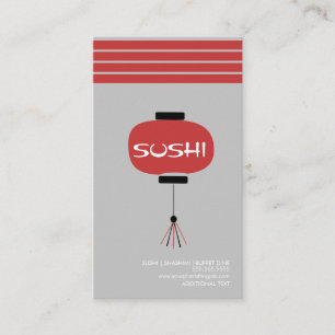 Resturant Japan Asian Sushi Logo Business Card