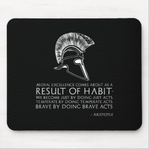 Result Of Habit - Ancient Greek Philosophy - Arist Mouse Mat