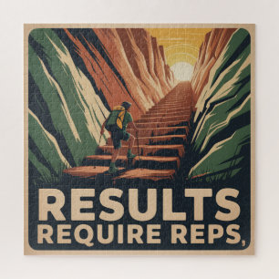 Results Require Reps Jigsaw Puzzle