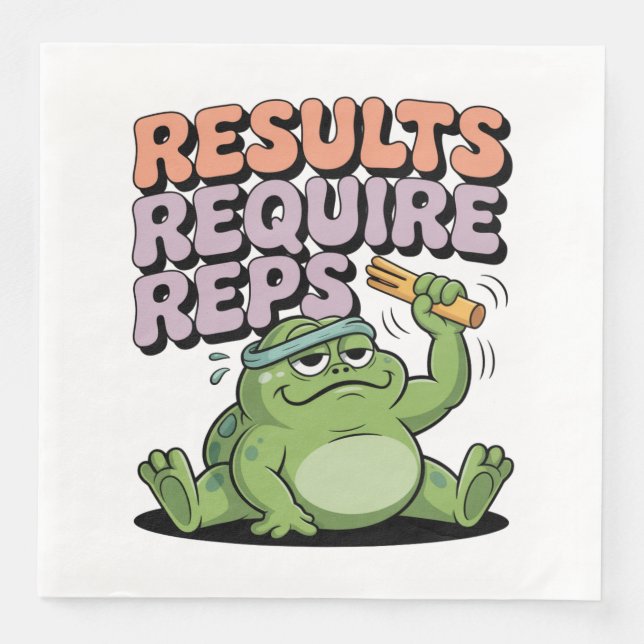 Results Require Reps Napkin (Front)