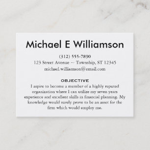Resume Business Cards