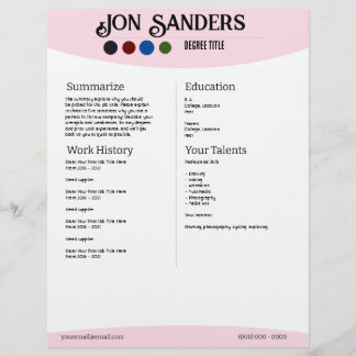 Resume Example Custom Letterhead