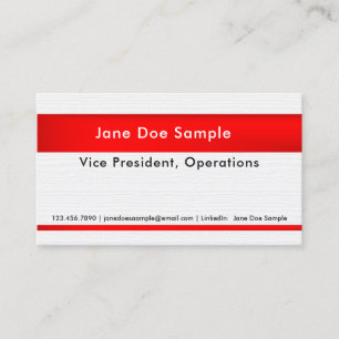 Résumé networking cards Red and White