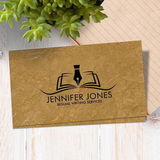 Resume Writing Services Professional   Business Card (Creator Uploaded)