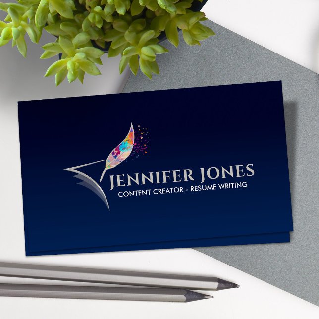 Resume Writing Services Professional Business Card (Creator Uploaded)
