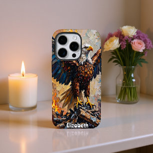 Resurgent Eagle, Fiery Ascent iPhone 16 Pro Case