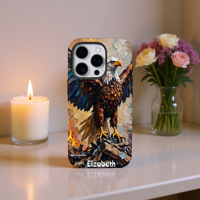 Resurgent Eagle, Fiery Ascent Case-Mate iPhone Case (Creator Uploaded)
