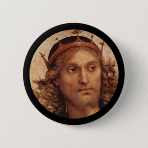 Resurrected Jesus in Crown 6 Cm Round Badge