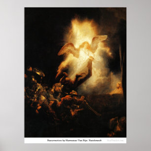 Resurrection by Harmensz Van Rijn Rembrandt Poster