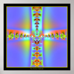 Resurrection Cross Fractal Poster