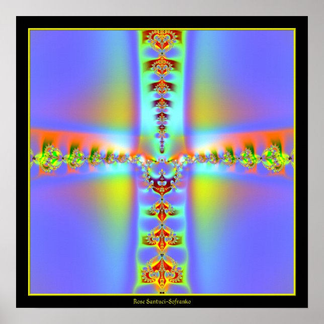 Resurrection Cross Fractal Poster (Front)
