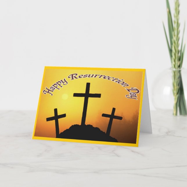 Resurrection Day Greeting Card (Front)