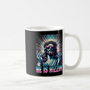 Resurrection Funny Easter Rizz He Is Rizzin Jesus Coffee Mug