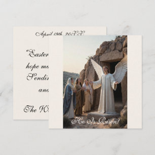 Resurrection Image Angel Three Women Greetings Card