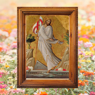 Resurrection Jesus Christ Christian Happy Easter Poster