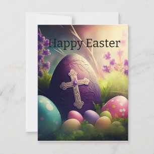 Resurrection Joy: Celebrating Easter Egg Holiday Card